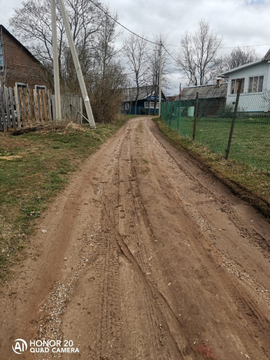 Ремонт дороги в дер. Замостье по ул.Дубовая, от ул. Сиреневая до дома № 3  по ул. Дубовая. Ремонт дороги в дер. Борщово по ул. Лог, от дома № 1 до дома  №